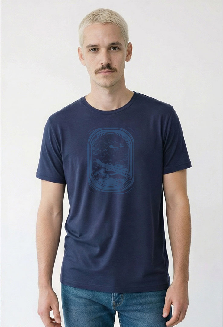 Print T-Shirt Wolkenfenster