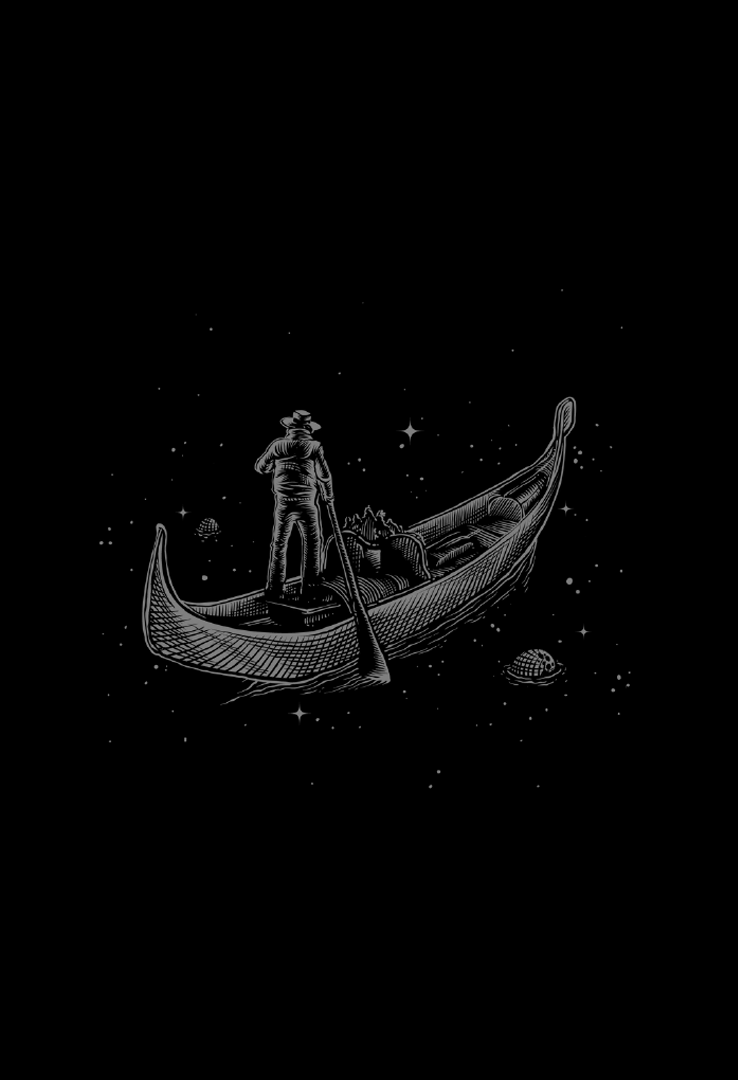 Print T-Shirt Space Gondel