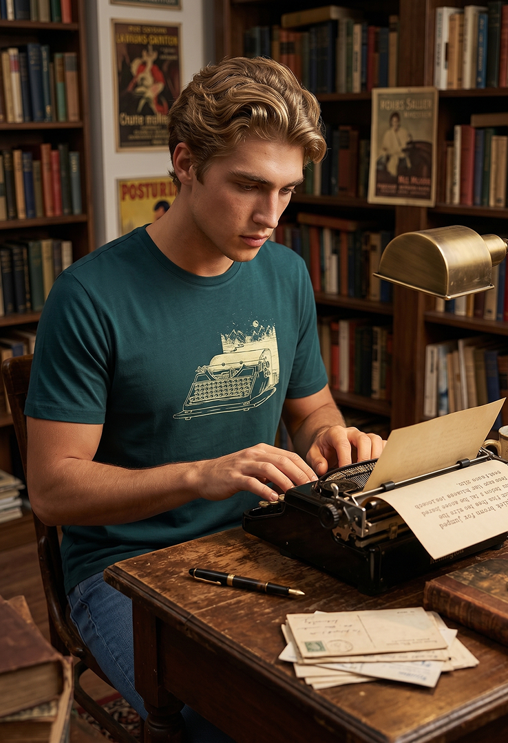 Print T-Shirt Schreibmaschiene