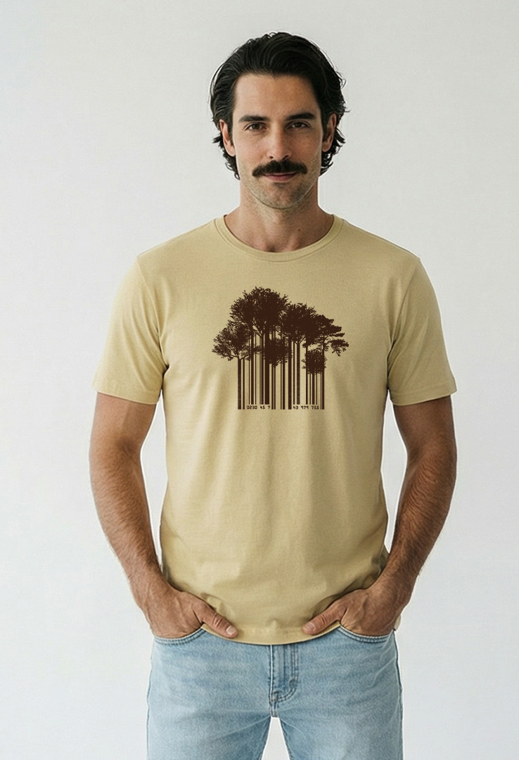 Print T-Shirt Barcode Wald