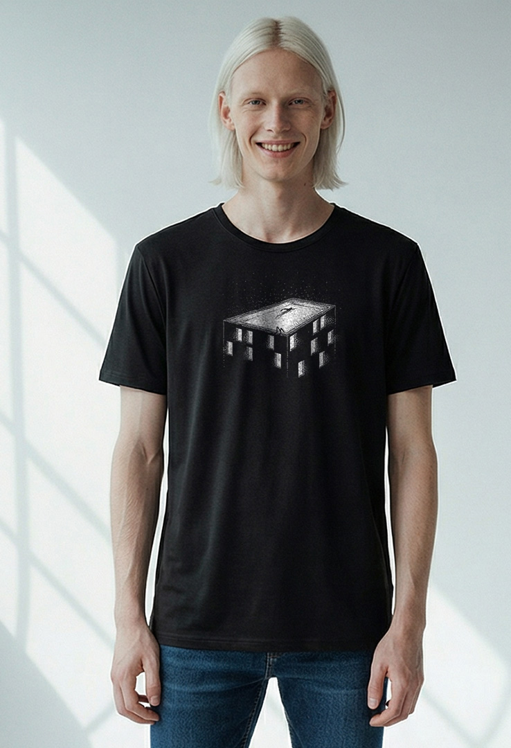 Print T-Shirt Night Pool