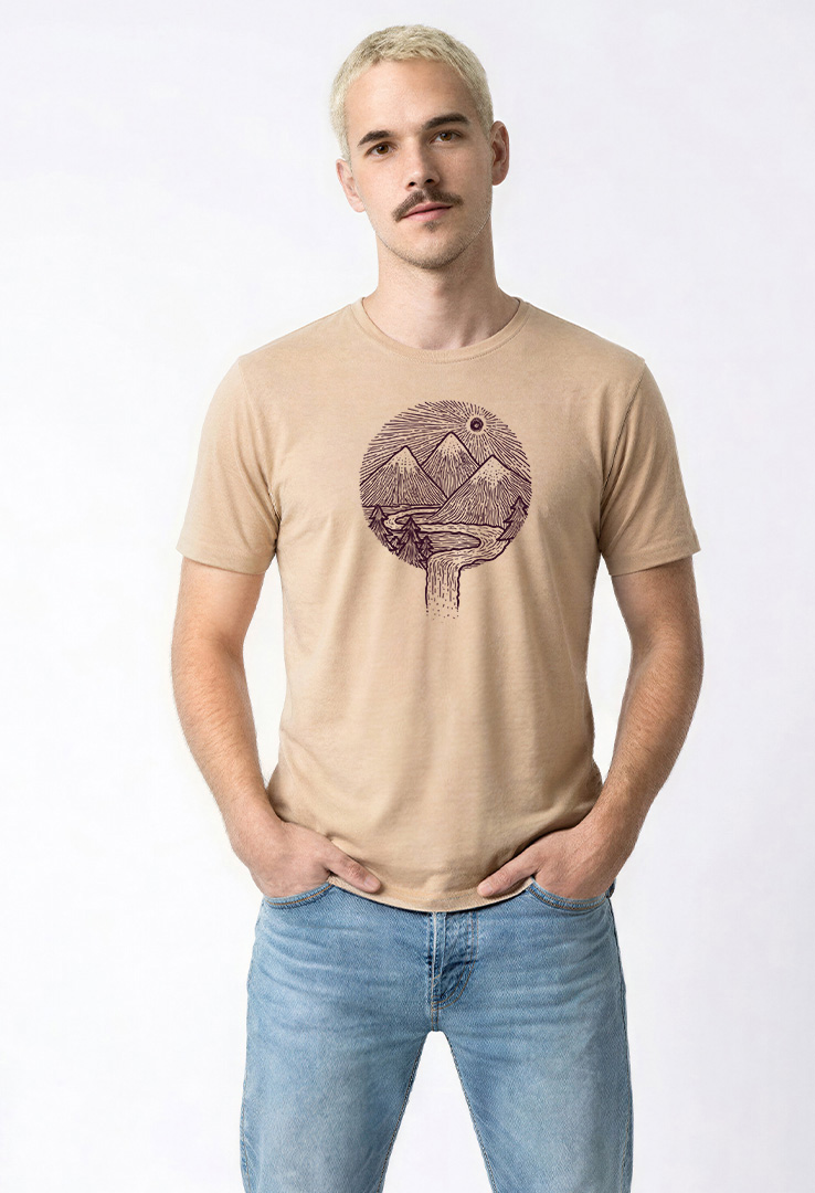 Print T-Shirt Forest Mountain