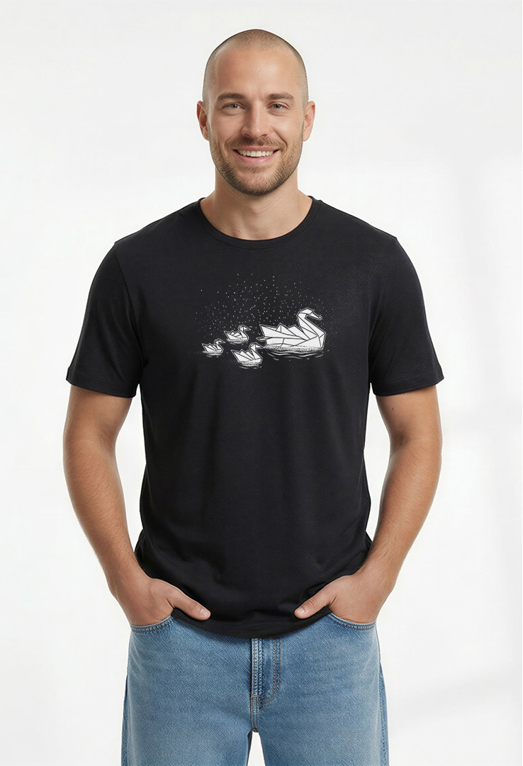 Print T-Shirt Origami Galaxy