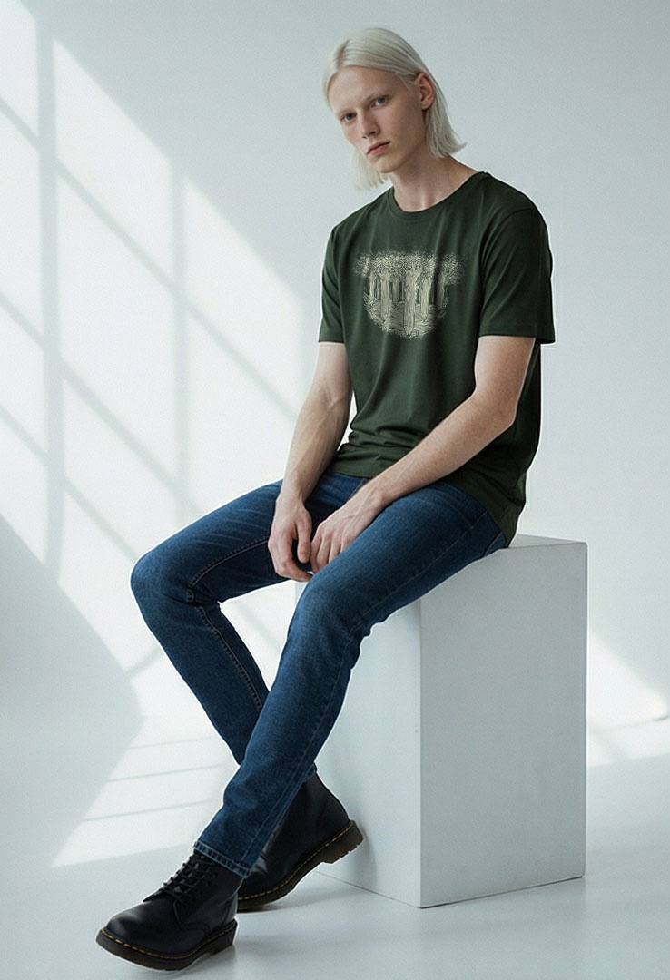 Print T-Shirt Bleistift Wald