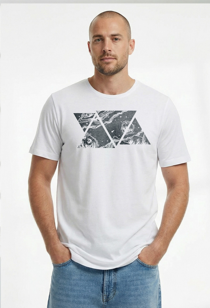 Print T-Shirt Space Domino