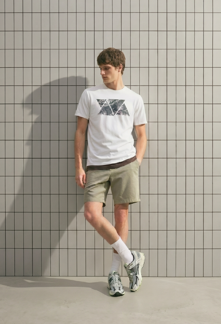 Print T-Shirt Space Domino