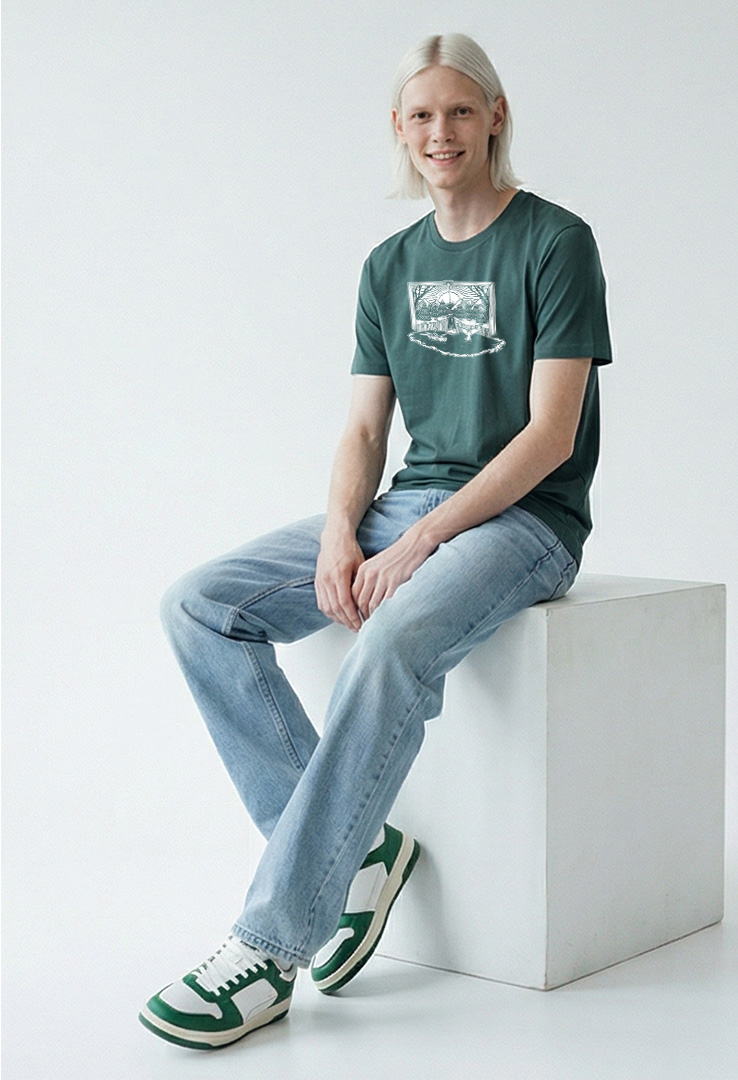 Print T-Shirt Ocean Book