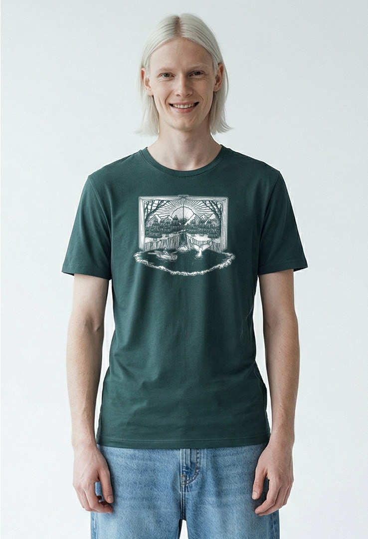 Print T-Shirt Ocean Book