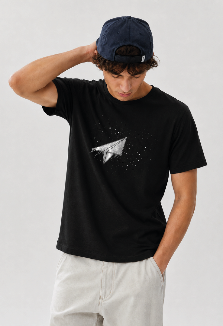 Print T-Shirt Paper Rocket