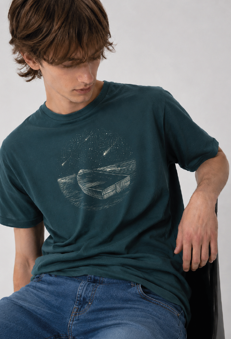 Print T-Shirt Sternschnuppen Boot