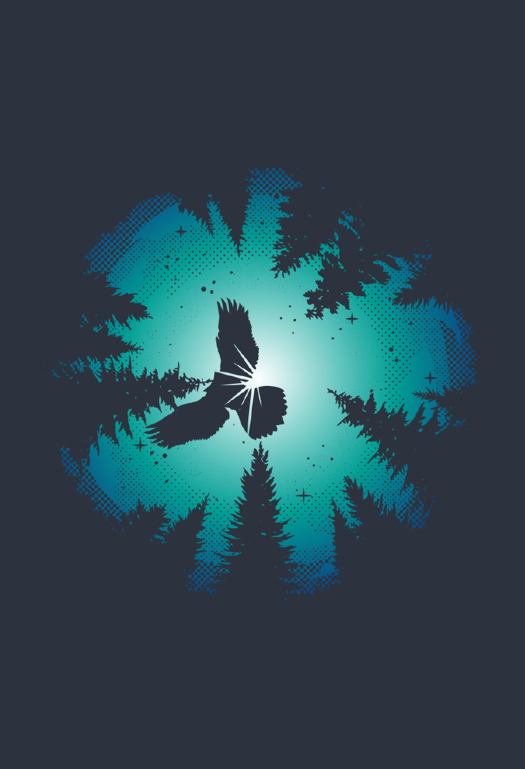 Print T-Shirt Night Owl