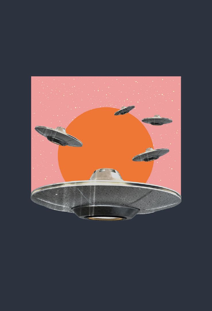 Print T-Shirt Ufo Invasion