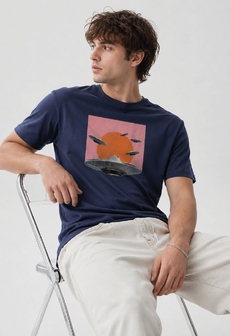 Print T-Shirt Ufo Invasion