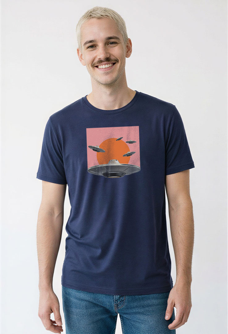 Print T-Shirt Ufo Invasion