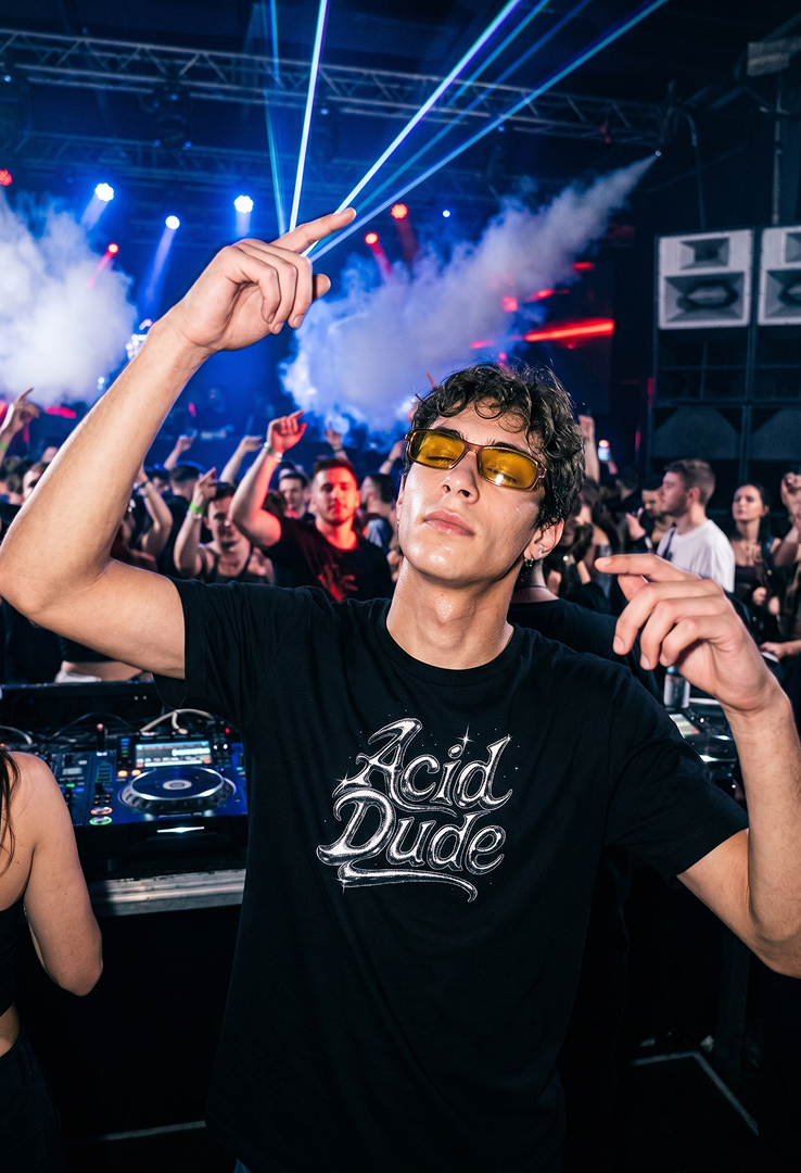 Print T-Shirt Acid Dude