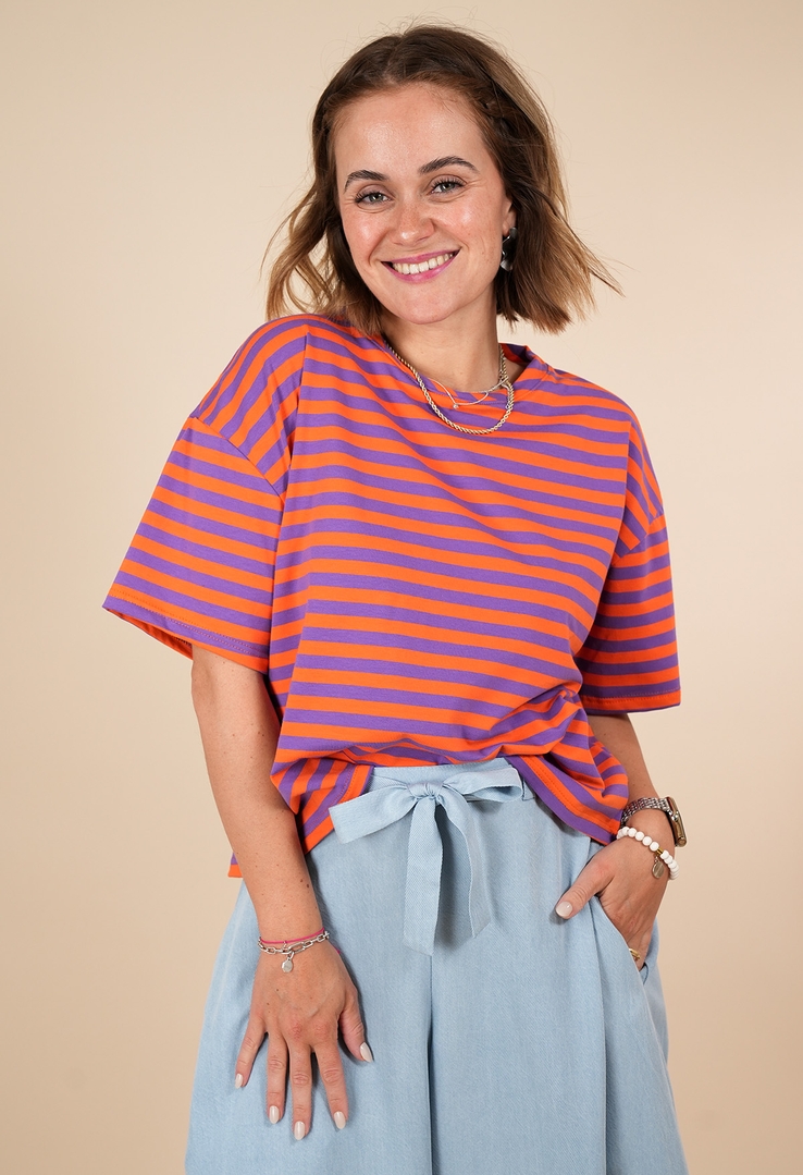 "Candy Stripe“ Boxy T-Shirt