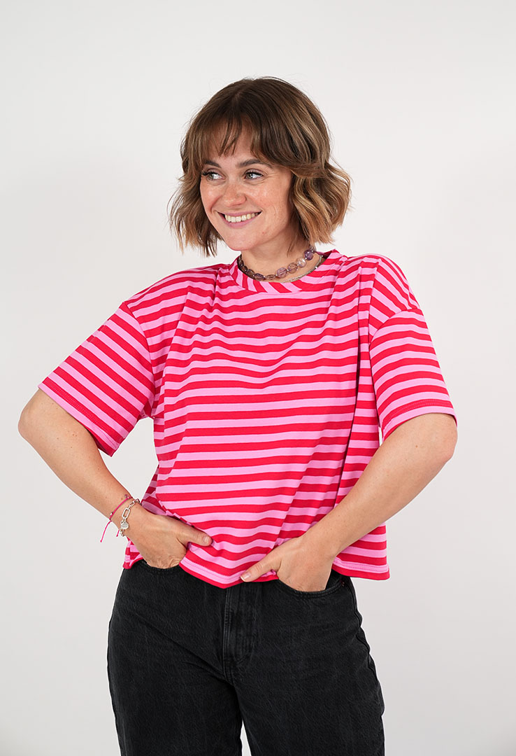 "Candy Stripe“ Boxy T-Shirt