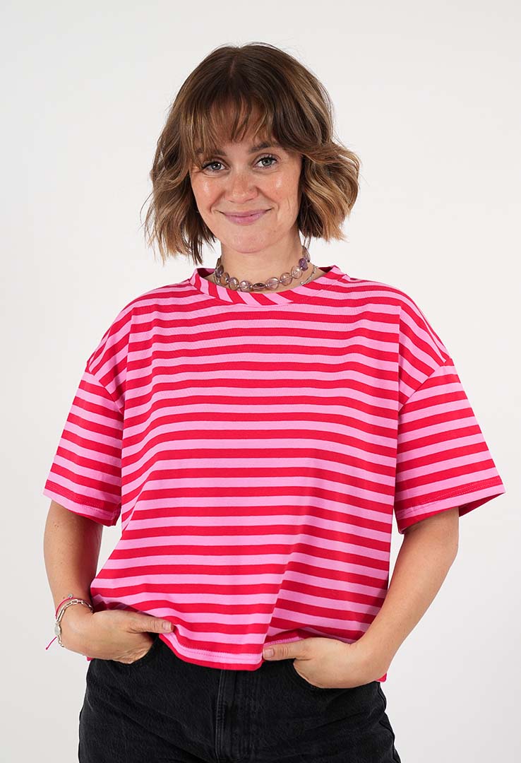 "Candy Stripe“ Boxy T-Shirt