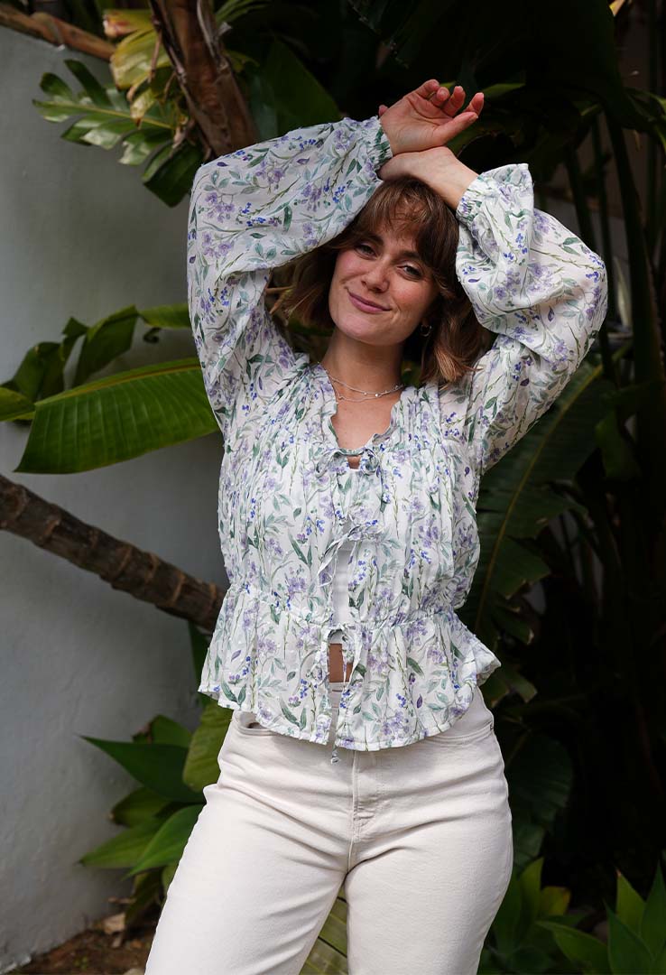 Lässige Bluse "Spring Bloom"