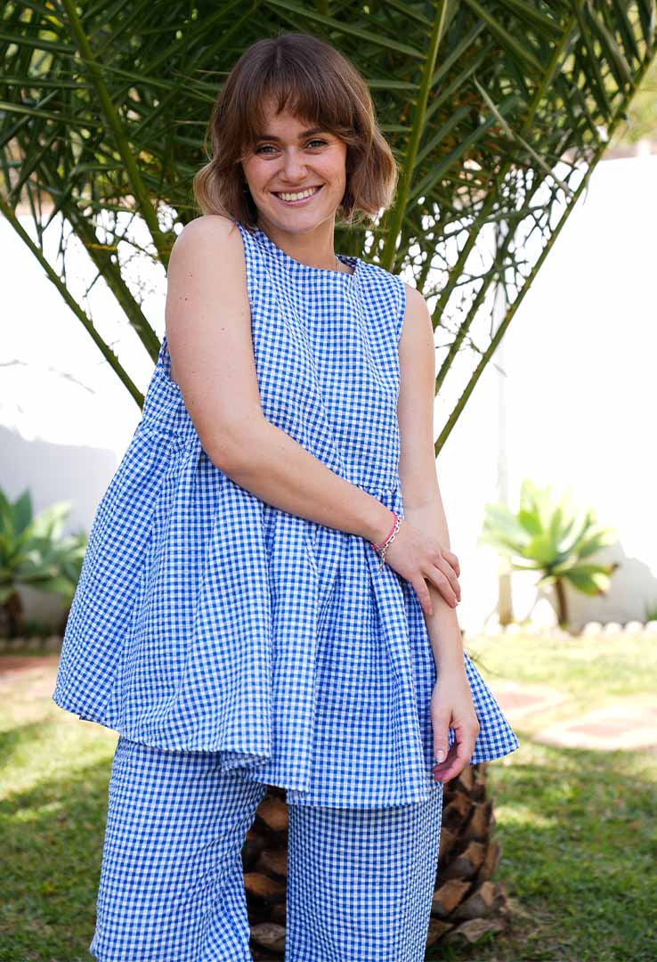 "Blue Breeze“ Karo-Top