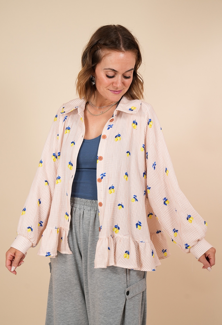 „Lemon Breeze“ Baumwollblus