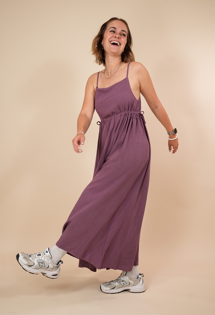 "Soft Motion“ Kleid aus Viskose-Leinen-Mix
