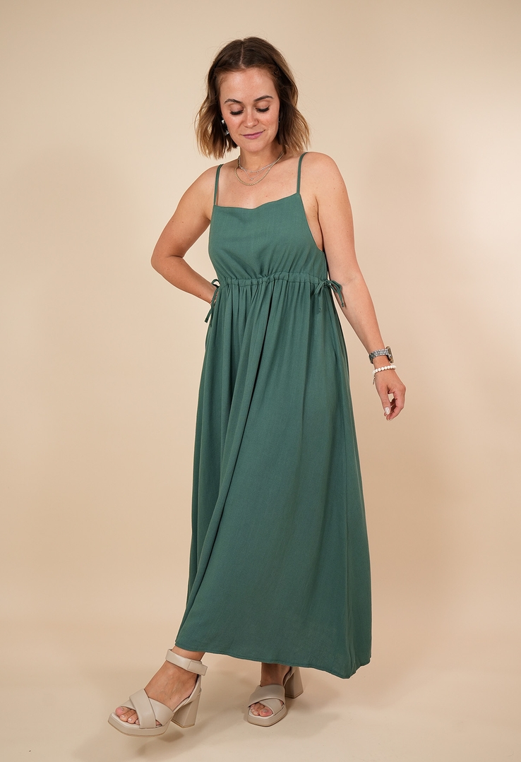 "Soft Motion“ Kleid aus Viskose-Leinen-Mix