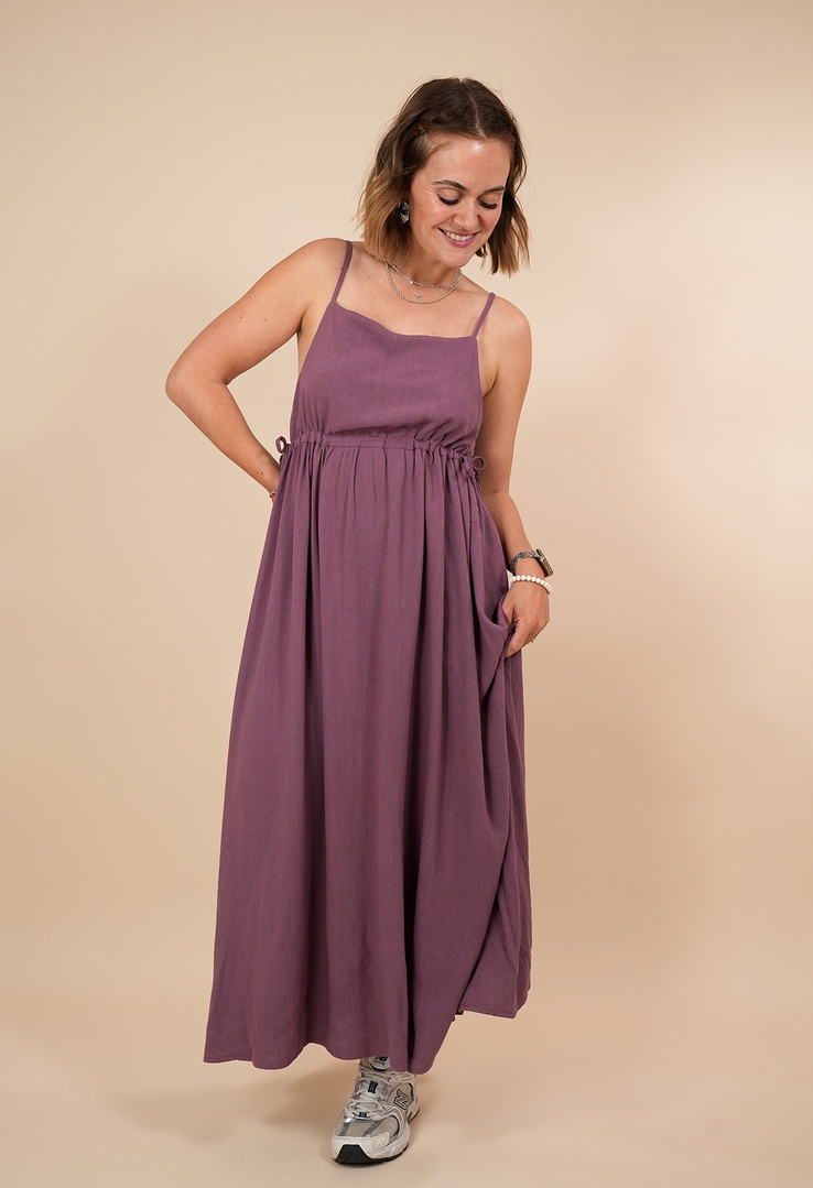 "Soft Motion“ Kleid aus Viskose-Leinen-Mix