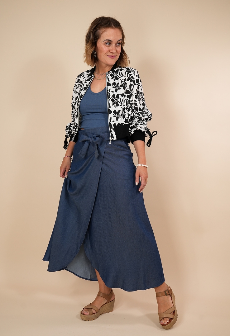 Fließender Wickelrock „Soft Flow“ aus Tencel 