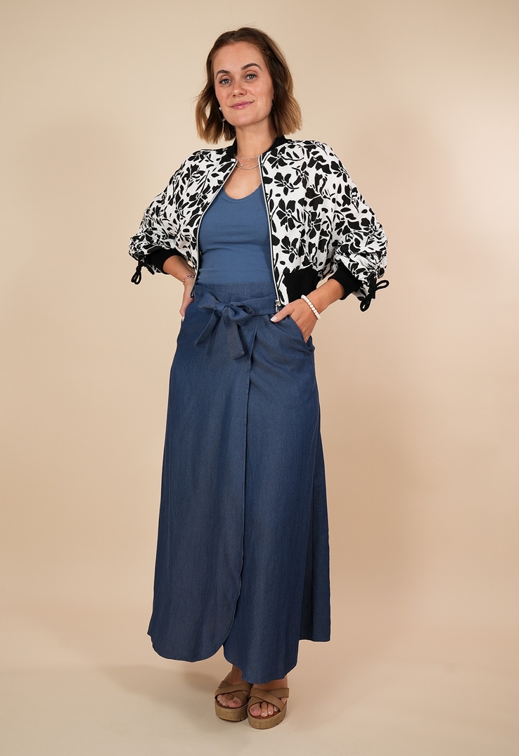 Fließender Wickelrock „Soft Flow“ aus Tencel 