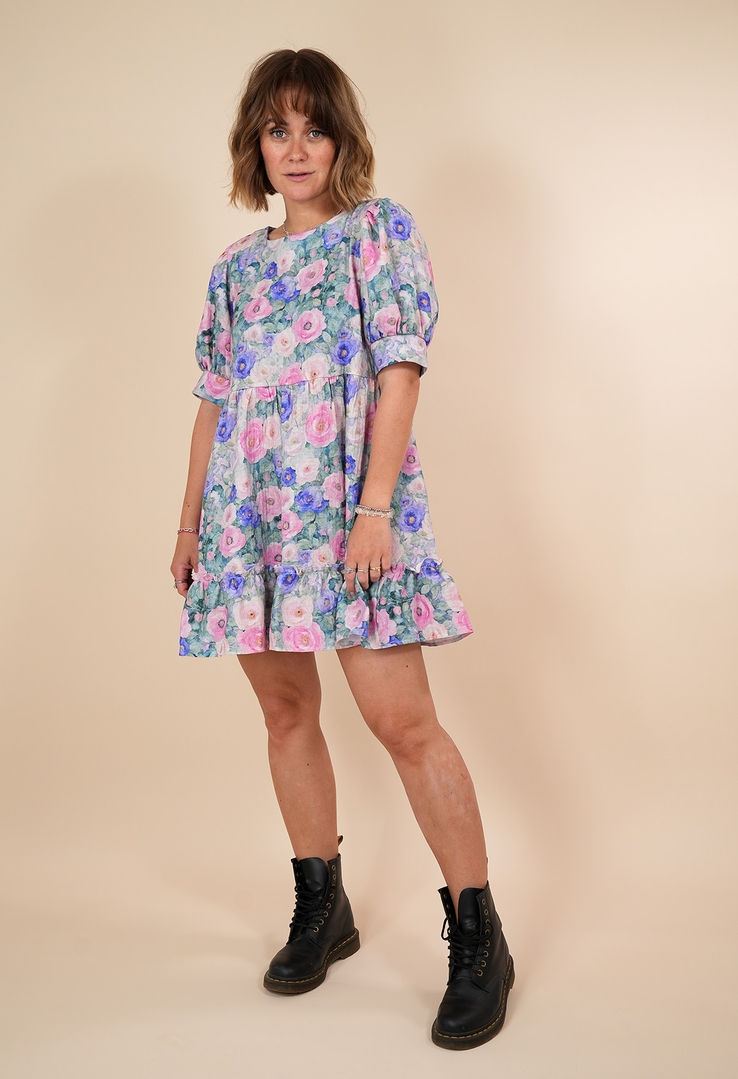 Verspieltes Baumwollkleid „Bloom Garden“
