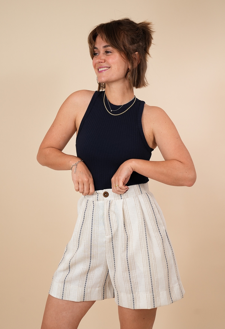 „Sunset Tailored“ High Waist Shorts
