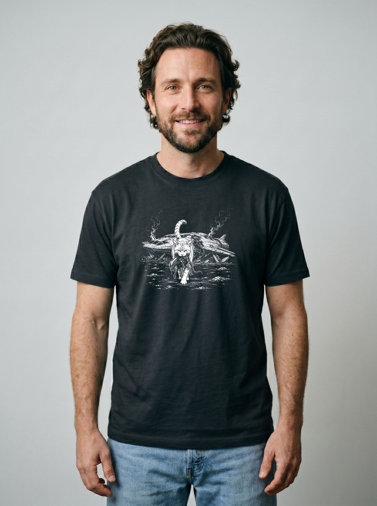 Print-T-Shirt The Last Hunt aus Modal und Baumwolle