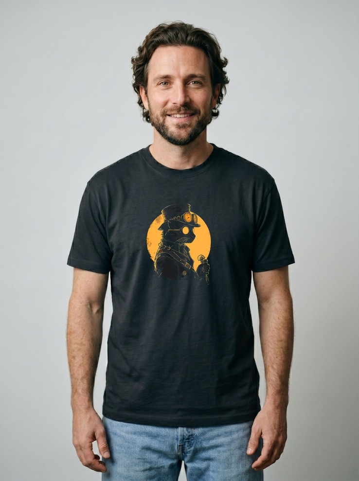 Print-T-Shirt Night Walker aus Modal und Baumwolle