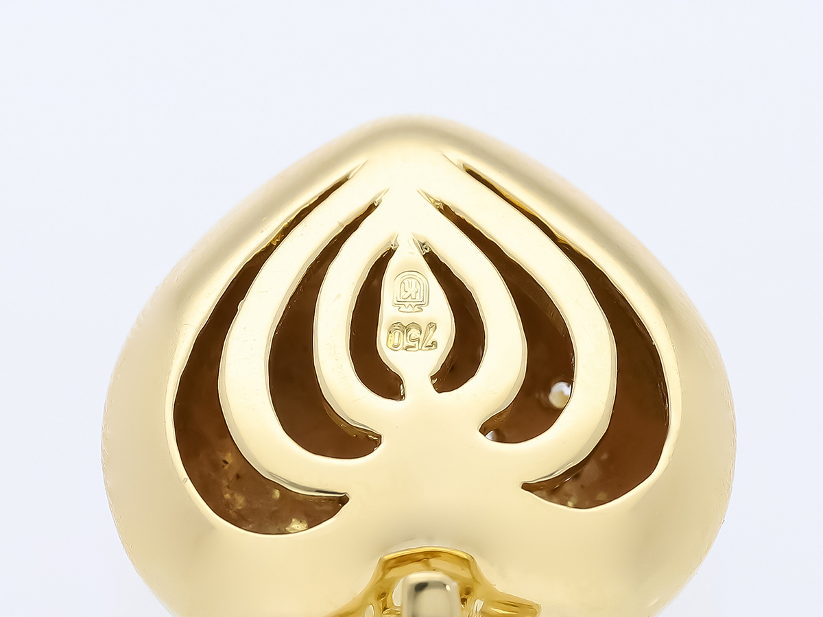Anhänger Herz Mit SW-Perle, 585 Gelbgold