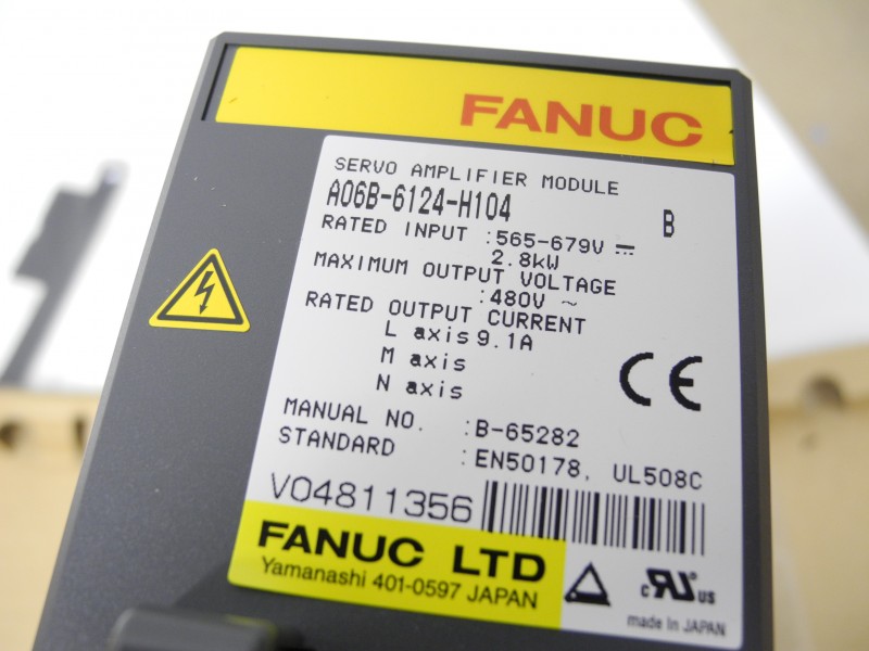 Fanuc Servo Amplifier Module A06b-6124-h104 400v 2,8kw Versión B Sin ...