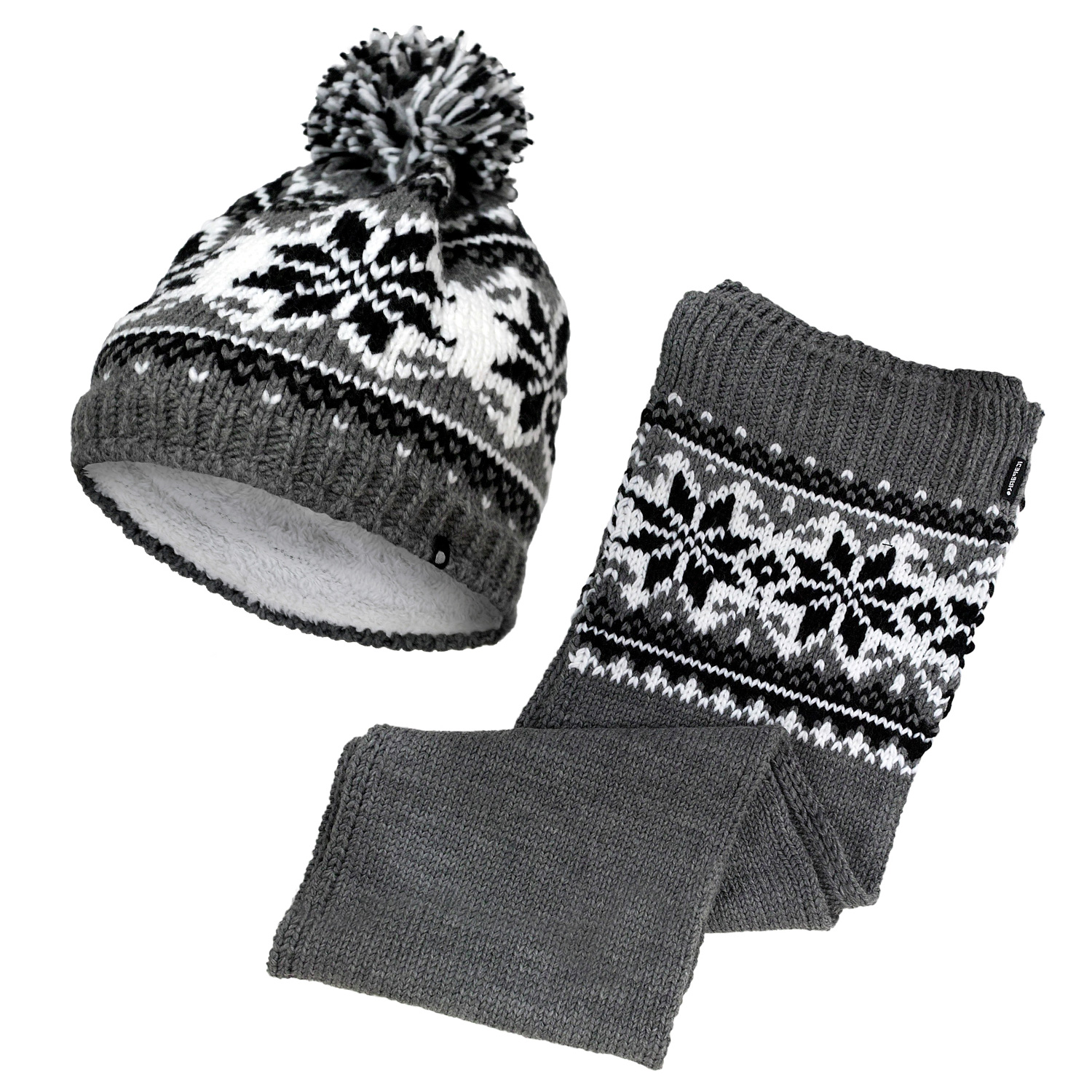 Icepeak Inda – Winter 2er Set Mütze + Schal – 855816613-245 grau