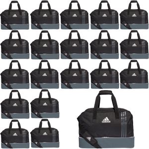 20x adidas Tiro Teambag M - Sporttasche mit Bodenfach - B46123 schwarz