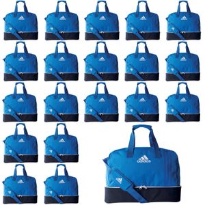20x adidas Tiro Teambag M - Sporttasche mit Bodenfach - BS4752 blau