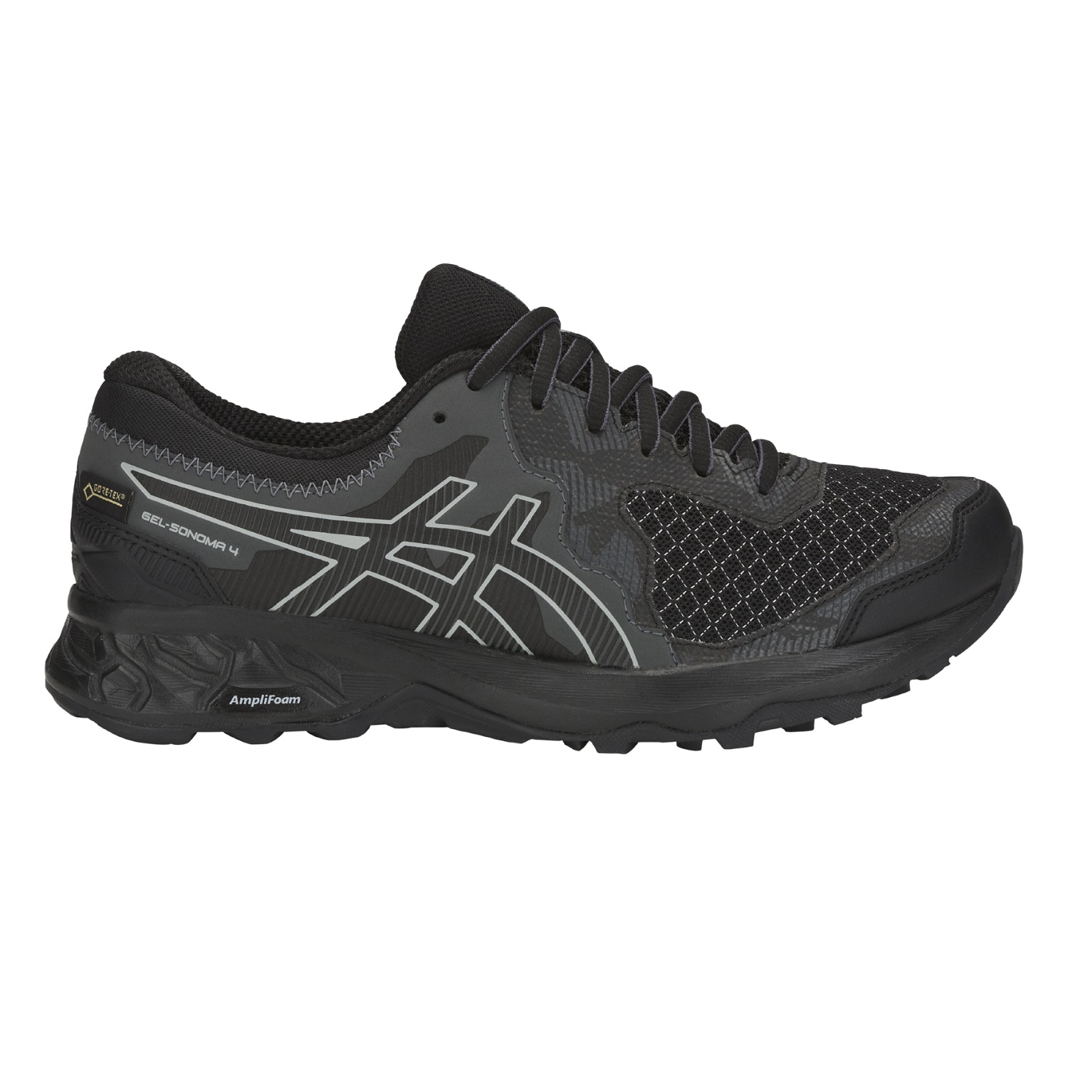 Asics Gel-Sonoma 4 G-TX - Damen GORE-TEX® Laufschuhe Trail Running Schuhe - 1012A191-001 schwarz/grau Asics Gel-Sonoma 4 G-TX - Damen GORE-TEX® Laufschuhe Trail Running Schuhe - 1012A191-001 schwarz/grau