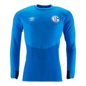 umbro FC Schalke 04 - Herren Drill Top Langarm Trainingsshirt - 79604U blau