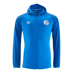 umbro FC Schalke 04 - Herren Hooded Jacket Kapuzenjacke - 79618U-FMH blau