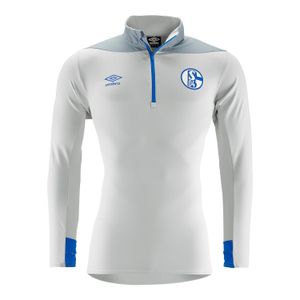umbro FC Schalke 04 Herren Half Zip Shirt 18/19 - 79606U-GXD grau
