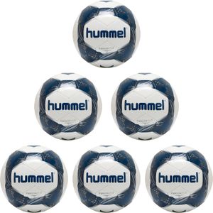 Hummel Energizer Plus Loyalitet 6er Set - Fußball Trainingsball - 87588631-9109 weiß/blau