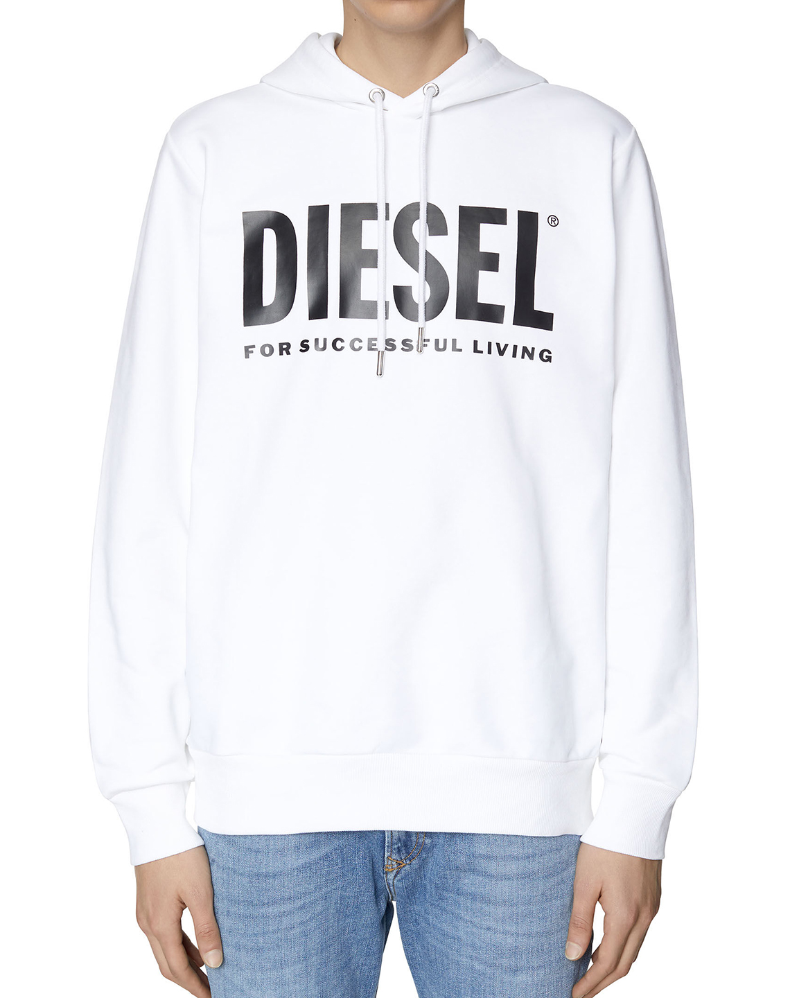 パーカー・フーディ DIESEL S Jeans Welt Hoodie White A035700JFAV100 A035700JFAV1 DIESEL S Jeans Welt Hoodie White A035700JFAV100 A035700JFAV1