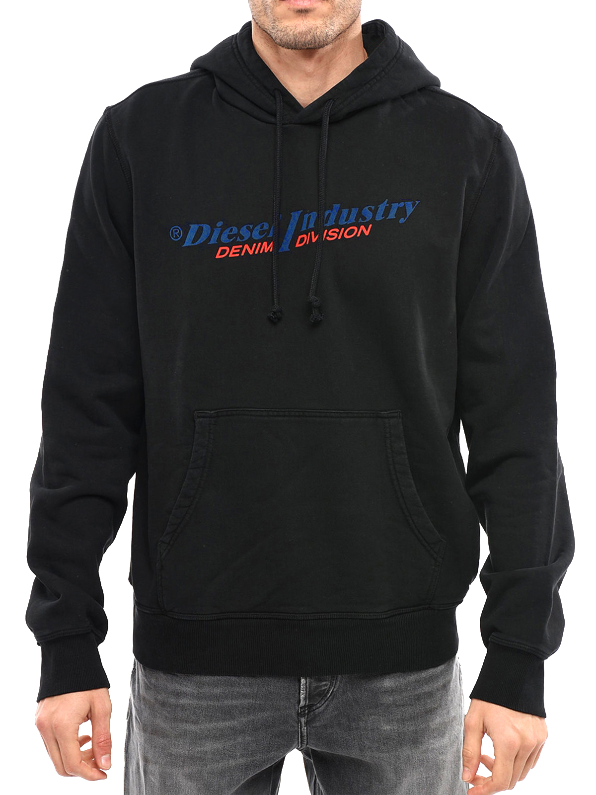 Diesel - Mens Regular Fit Logo Hoodie - S-Ginn-Hood New