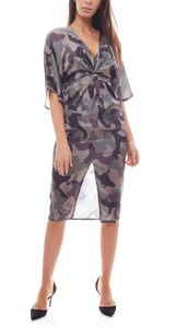 NA-KD x Hanna Licious Kimono dress fashionable ladies dress with slit camouflage NA-KD x Hanna Licious Kimono dress fashionable ladies dress with slit camouflage