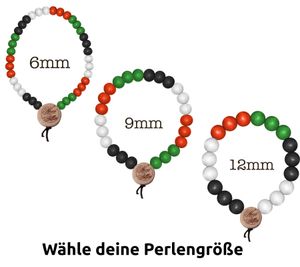 WOOD FELLAS Perlen-Armband schicker Holz-Schmuck Deluxe Pearl Bracelet Bunt WOOD FELLAS Perlen-Armband schicker Holz-Schmuck Deluxe Pearl Bracelet Bunt