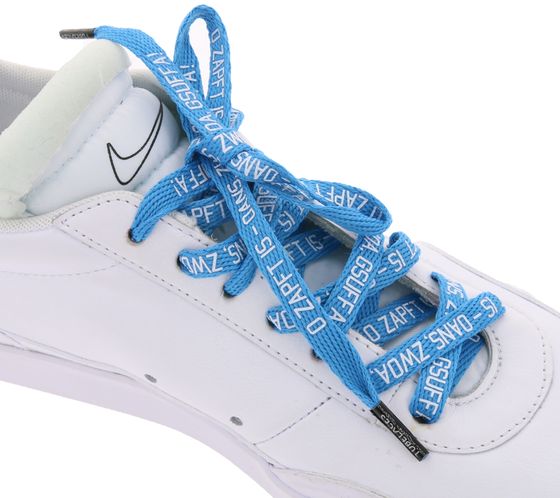 TubeLaces Shoe Lace Two-Tone Shoelaces O´zapft is Blue / White