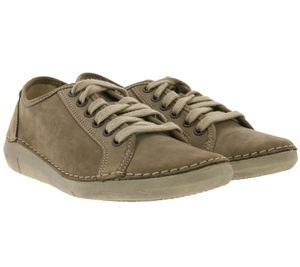 WEINBRENNER demi-chaussures confortables dames chaussures en cuir véritable à lacets marron